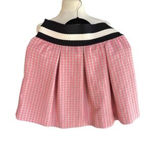 Maeve size medium anthropology, Pink and Black Patterned Skirt